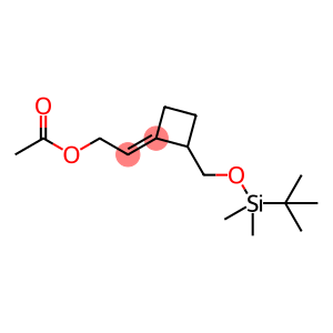 Ethanol, 2-[2-[[[(1,1-dimethylethyl)dimethylsilyl]oxy]methyl]cyclobutylidene]-, 1-acetate, (2E)-