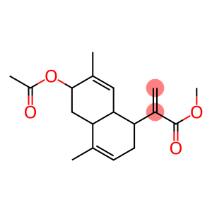 [1R,(-)]-6α-Acetyloxy-1,2,4aα,5,6,8aα-hexahydro-4,7-dimethyl-α-methylene-1α-naphthaleneacetic acid methyl ester