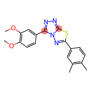 3-(3,4-dimethoxyphenyl)-6-(3,4-dimethylphenyl)[1,2,4]triazolo[3,4-b][1,3,4]thiadiazole