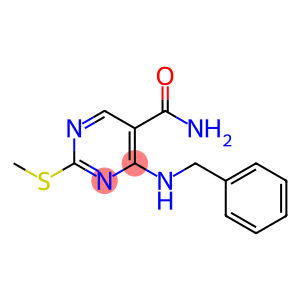 4-(Benzylamino)-2-(methylthio)pyrimidine-5-carboxamide
