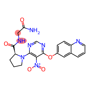 (S)-N-(2-Amino-2-oxoethyl)-1-(5-nitro-6-(quinolin-6-yloxy)pyrimidin-4-yl)pyrrolidine-2-carboxamide