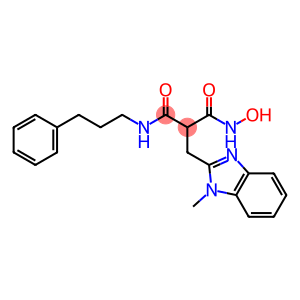 Propanediamide, N1-hydroxy-2-[(1-methyl-1H-benzimidazol-2-yl)methyl]-N3-(3-phenylpropyl)-