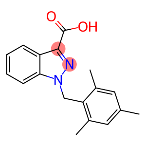 1H-Indazole-3-carboxylic acid, 1-[(2,4,6-trimethylphenyl)methyl]-