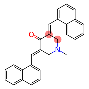 (3E,5E)-1-methyl-3,5-bis[(naphthalen-1-yl)methylidene]piperidin-4-one