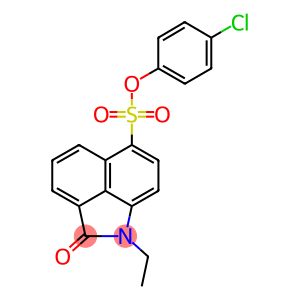 4-chlorophenyl 1-ethyl-2-oxo-1,2-dihydrobenzo[cd]indole-6-sulfonate