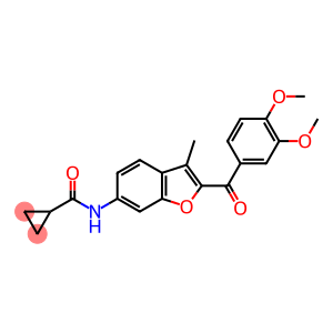 N-{2-[(3,4-dimethoxyphenyl)carbonyl]-3-methyl-1-benzofuran-6-yl}cyclopropanecarboxamide