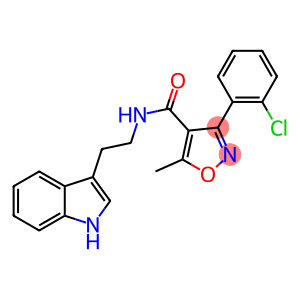 (3-(2-CHLOROPHENYL)-5-METHYLISOXAZOL-4-YL)-N-(2-INDOL-3-YLETHYL)FORMAMIDE