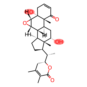 Ergosta-2,24-dien-26-oic acid, 6,7-epoxy-5,12,22-trihydroxy-1-oxo-, δ-lactone, (5α,6α,7α,12α,22R)- (9CI)