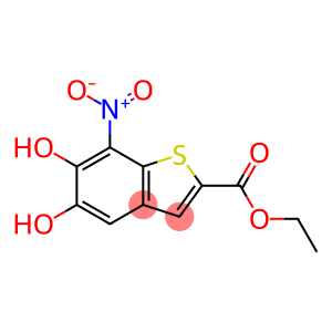 Benzo[b]thiophene-2-carboxylic acid, 5,6-dihydroxy-7-nitro-, ethyl ester