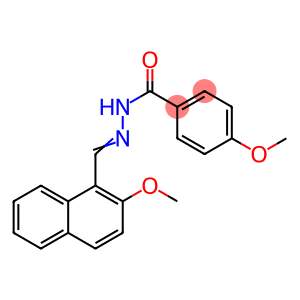 4-methoxy-N'-[(2-methoxy-1-naphthyl)methylene]benzohydrazide