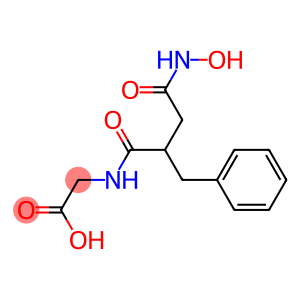 (3-(N-hydroxy)carboxamido-2-benzylpropanoyl)glycine