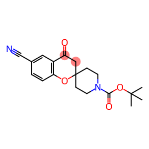 TERT-BUTYL 6-CYANO-4-OXOSPIRO[CHROMAN-2,4'-PIPERIDINE]-1'-CARBOXYLATE