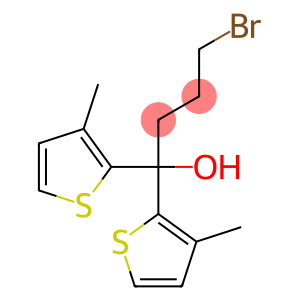 4-溴-1,1-二(3-甲基-2-噻酚基)-1-丁醇