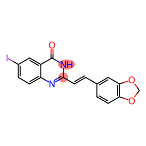 2-[2-(2H-1,3-Benzodioxol-5-yl)ethenyl]-6-iodoquinazolin-4(1H)-one