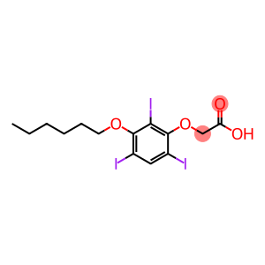 Acetic acid, 2-[3-(hexyloxy)-2,4,6-triiodophenoxy]-