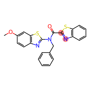 2-Benzothiazolecarboxamide, N-(6-methoxy-2-benzothiazolyl)-N-(phenylmethyl)-
