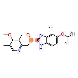 5-Methoxy-d3-2-{[(4-methoxy-3,5-dimethyl-2-pyridinyl)methyl]sulfinyl}-1H-benzimidazole