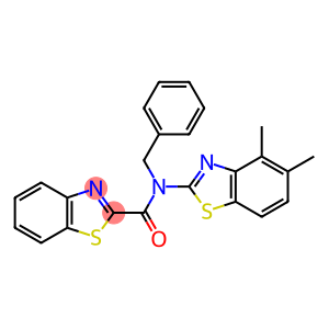 2-Benzothiazolecarboxamide, N-(4,5-dimethyl-2-benzothiazolyl)-N-(phenylmethyl)-