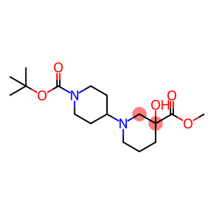 [1,4'-Bipiperidine]-1',3-dicarboxylic acid, 3-hydroxy-, 1'-(1,1-diMethylethyl) 3-Methyl ester