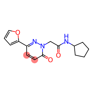 1(6H)-Pyridazineacetamide, N-cyclopentyl-3-(2-furanyl)-6-oxo-