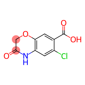 6-CHLORO-3-OXO-3,4-DIHYDRO-2H-1,4-BENZOXAZINE-7-CARBOXYLIC ACID