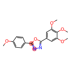 2-(4-methoxyphenyl)-5-(3,4,5-trimethoxyphenyl)-1,3,4-oxadiazole