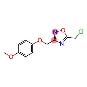 1,2,4-Oxadiazole, 5-(chloromethyl)-3-[(4-methoxyphenoxy)methyl]-