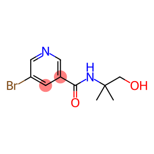 5-bromo-N-(1-hydroxy-2-methylpropan-2-yl)-3-pyridinecarboxamide