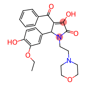 4-benzoyl-5-(3-ethoxy-4-hydroxyphenyl)-3-hydroxy-1-[2-(4-morpholinyl)ethyl]-1,5-dihydro-2H-pyrrol-2-one