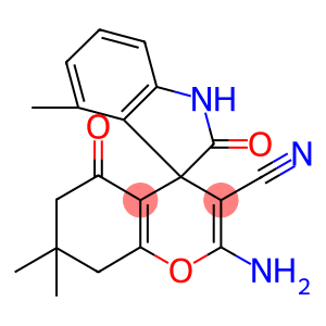 2-amino-4',7,7-trimethyl-2',5-dioxo-1',3',5,6,7,8-hexahydro-[4H-chromene-4,3'-(2'H)-indole]-3-carbonitrile