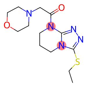 ethyl 8-(4-morpholinylacetyl)-5,6,7,8-tetrahydro[1,2,4]triazolo[4,3-a]pyrimidin-3-yl sulfide