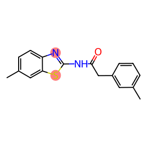 N-(6-methyl-1,3-benzothiazol-2-yl)-2-(3-methylphenyl)acetamide
