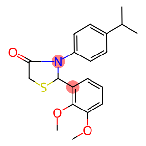 2-(2,3-dimethoxyphenyl)-3-(4-isopropylphenyl)-1,3-thiazolidin-4-one