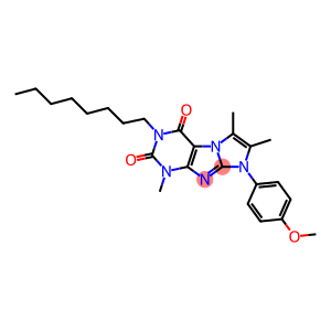 1H-Imidazo[2,1-f]purine-2,4(3H,8H)-dione, 8-(4-methoxyphenyl)-1,6,7-trimethyl-3-octyl-