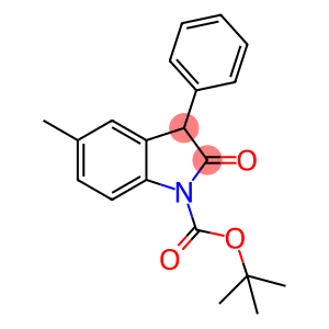 1H-Indole-1-carboxylic acid, 2,3-dihydro-5-methyl-2-oxo-3-phenyl-,1,1-dimethylethyl ester