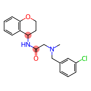 2-((3-氯苄基)(甲基)氨基)-N-(色满-4-基)乙酰胺