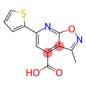 3-甲基-6-(噻吩-2-基)异噁唑并[5,4-B]吡啶-4-羧酸