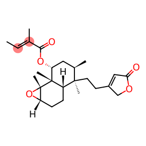 (E)-2-Methyl-2-butenoic acid (1aS,1aα,3aα)-4α-[2-(2,5-dihydro-5-oxofuran-3-yl)ethyl]decahydro-4,5α,7aα,7bα-tetramethylnaphth[1,2-b]oxiren-7β-yl ester