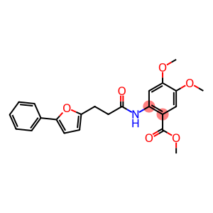 methyl 4,5-dimethoxy-2-{[3-(5-phenylfuran-2-yl)propanoyl]amino}benzoate