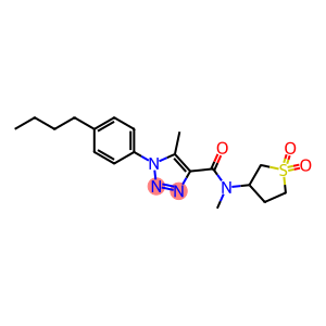 1H-1,2,3-Triazole-4-carboxamide, 1-(4-butylphenyl)-N,5-dimethyl-N-(tetrahydro-1,1-dioxido-3-thienyl)-