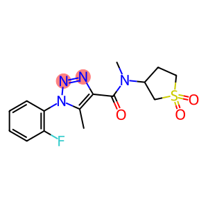 N-(1,1-dioxidotetrahydrothiophen-3-yl)-1-(2-fluorophenyl)-N,5-dimethyl-1H-1,2,3-triazole-4-carboxamide