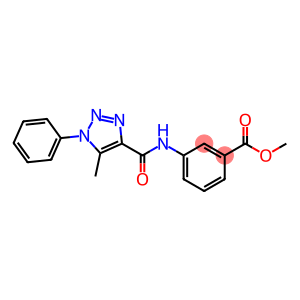 methyl 3-{[(5-methyl-1-phenyl-1H-1,2,3-triazol-4-yl)carbonyl]amino}benzoate