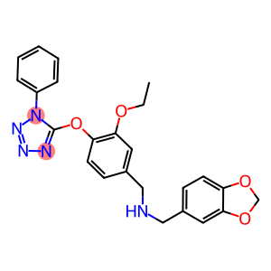 N-(1,3-benzodioxol-5-ylmethyl)-N-{3-ethoxy-4-[(1-phenyl-1H-tetraazol-5-yl)oxy]benzyl}amine