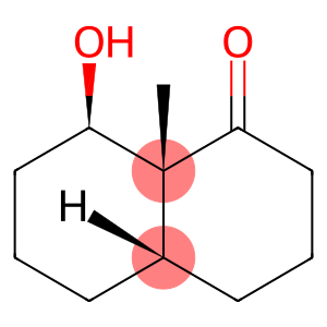 1(2H)-Naphthalenone, octahydro-8-hydroxy-8a-methyl-, (4aalpha,8alpha,8 aalpha)-