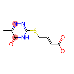 methyl 4-[(6-methyl-5-oxo-4,5-dihydro-1,2,4-triazin-3-yl)sulfanyl]-2-butenoate