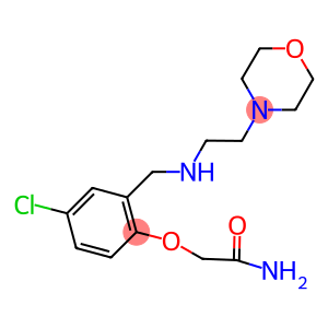 2-[4-chloro-2-({[2-(4-morpholinyl)ethyl]amino}methyl)phenoxy]acetamide