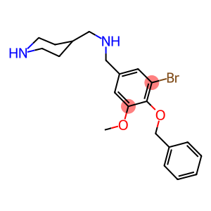 N-[4-(benzyloxy)-3-bromo-5-methoxybenzyl]-N-(4-piperidinylmethyl)amine