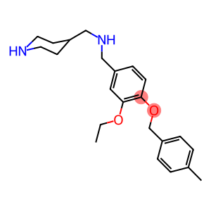 N-{3-ethoxy-4-[(4-methylbenzyl)oxy]benzyl}-N-(4-piperidinylmethyl)amine