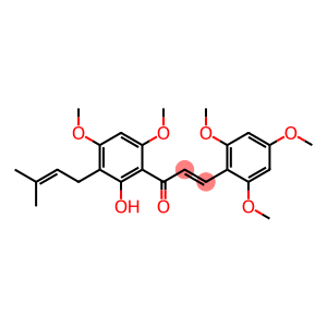 1-[2-hydroxy-4,6-dimethoxy-3-(3-methyl-2-butenyl)phenyl]-3-(2,4,6-trimethoxyphenyl)-2-propen-1-one