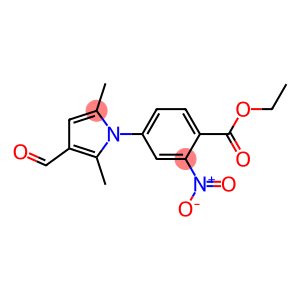 BENZOIC ACID, 4-(3-FORMYL-2,5-DIMETHYL-1H-PYRROL-1-YL)-2-NITRO-, ETHYL ESTER